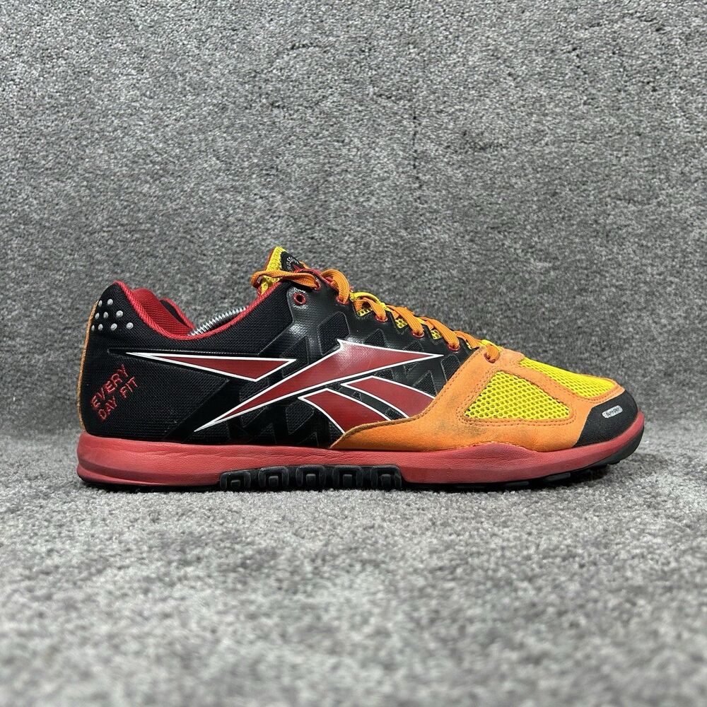 Reebok Crossfit Nano 2.0 Men’s Size 13 Yellow Black Athletic Training Shoes Used